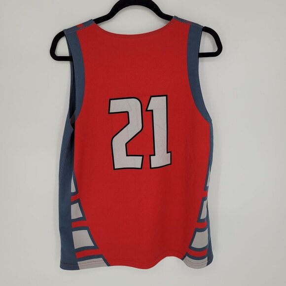 Adidas womens medium red gray reversible basketball jersey Team Oklahoma 21 - Picture 4 of 8